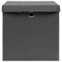 Cajas de almacenaje con tapas 10 uds gris 28x28x28 cm von , Aufbewahrungskörbe - Ref: Foro24-325194, Preis: 59,19 €, Rabatt: %