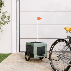 Remolque de bicicleta mascotas hierro tela Oxford gris negro von , Kinderwagen für Haustiere - Ref: Foro24-93909, Preis: 88,7...