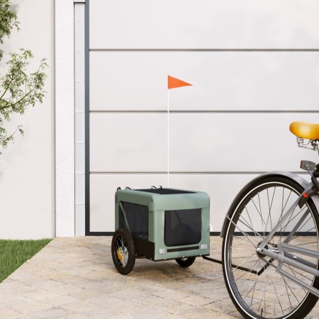 Remolque de bicicleta mascotas hierro tela Oxford gris negro von , Kinderwagen für Haustiere - Ref: Foro24-93909, Preis: 88,7...