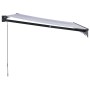 Toldo retráctil aluminio y tela azul y blanco 3,5x2,5 m von , Markisen - Ref: Foro24-3154447, Preis: 217,41 €, Rabatt: -5%%