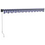 Toldo retráctil aluminio y tela azul y blanco 3,5x2,5 m von , Markisen - Ref: Foro24-3154447, Preis: 217,41 €, Rabatt: -5%%