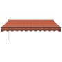 Toldo retráctil aluminio y tela naranja y marrón 3x2,5 m by , Awnings - Ref: Foro24-3154466, Price: 194,82 €, Discount: %