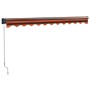 Toldo retráctil aluminio y tela naranja y marrón 3x2,5 m by , Awnings - Ref: Foro24-3154466, Price: 194,82 €, Discount: %