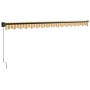 Toldo retráctil aluminio y tela amarillo y blanco 4x3 m by , Awnings - Ref: Foro24-3154458, Price: 236,23 €, Discount: %
