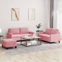 Juego de sofás con cojines 3 piezas terciopelo rosa von , Sofas - Ref: Foro24-3201509, Preis: 525,82 €, Rabatt: %