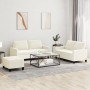 Juego de sofás con cojines 3 piezas terciopelo crema by , Sofas - Ref: Foro24-3201514, Price: 541,06 €, Discount: %