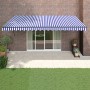 Toldo retráctil automático azul y blanco 5x3 m von , Markisen - Ref: Foro24-3154500, Preis: 432,24 €, Rabatt: %