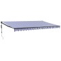 Toldo retráctil automático azul y blanco 5x3 m von , Markisen - Ref: Foro24-3154500, Preis: 432,24 €, Rabatt: %