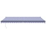 Toldo retráctil automático azul y blanco 5x3 m von , Markisen - Ref: Foro24-3154500, Preis: 432,24 €, Rabatt: %