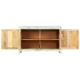 Aparador madera maciza de mango azul claro 110x35x70 cm de , Aparadores - Ref: Foro24-247763, Precio: 349,84 €, Descuento: %