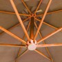 Sombrilla jardín colgante con palo madera abeto taupe 3,5x2,9 m von , Sonnenschirme - Ref: Foro24-313769, Preis: 173,53 €, Ra...