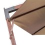 Sombrilla jardín colgante con palo madera abeto taupe 3,5x2,9 m von , Sonnenschirme - Ref: Foro24-313769, Preis: 173,53 €, Ra...