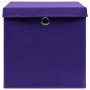 Cajas de almacenaje con tapas 4 uds morado 28x28x28 cm | Foro24.es | Tu tienda online para hogar, jardín y más Foro24.es