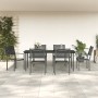 Juego de comedor para jardín 7 piezas acero y textilene negro von , Gartensets - Ref: Foro24-3200724, Preis: 481,20 €, Rabatt...