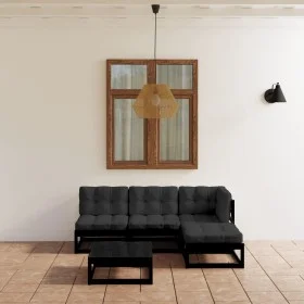 5-piece garden furniture set with solid pine wood cushions by vidaXL, Garden sets - Ref: Foro24-3076543, Price: 514,81 €, Dis...