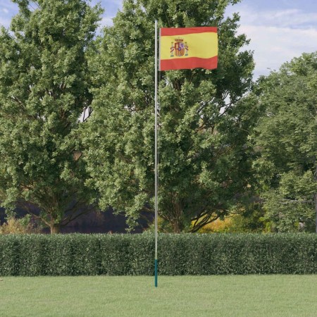 Mástil y bandera de España aluminio 6,23 m by , Flags and windsocks - Ref: Foro24-3147108, Price: 73,59 €, Discount: %