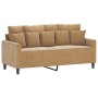 Juego de sofás con cojines 3 piezas terciopelo marrón by , Sofas - Ref: Foro24-3201717, Price: 460,21 €, Discount: %