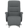 Sillón reclinable con reposapiés tela gris oscuro by , Armchairs - Ref: Foro24-356562, Price: 183,32 €, Discount: %