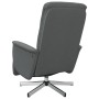 Sillón reclinable con reposapiés tela gris oscuro by , Armchairs - Ref: Foro24-356562, Price: 183,32 €, Discount: %