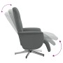 Sillón reclinable con reposapiés tela gris oscuro by , Armchairs - Ref: Foro24-356562, Price: 183,32 €, Discount: %
