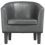 Sillón cuero sintético gris | Foro24.es | Tu tienda online para hogar, jardín y más Foro24.es
