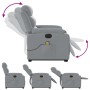 Sillón de masaje eléctrico reclinable elevable tela gris claro by , Armchairs - Ref: Foro24-3205016, Price: 328,56 €, Discoun...