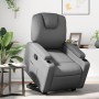 Sillón reclinable elevable cuero artificial gris by , Armchairs - Ref: Foro24-3204433, Price: 315,66 €, Discount: %