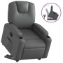 Sillón reclinable elevable cuero artificial gris by , Armchairs - Ref: Foro24-3204433, Price: 315,66 €, Discount: %