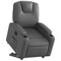 Sillón reclinable elevable cuero artificial gris by , Armchairs - Ref: Foro24-3204433, Price: 315,66 €, Discount: %