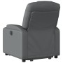 Sillón reclinable elevable cuero artificial gris by , Armchairs - Ref: Foro24-3204433, Price: 315,66 €, Discount: %