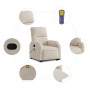 Sillón reclinable de masaje elevable tela de microfibra beige von , Sessel - Ref: Foro24-3204941, Preis: 326,14 €, Rabatt: %