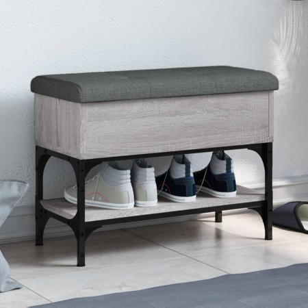 Banco zapatero madera de ingeniería gris Sonoma 62x32x45 cm von , Bänke für Hallen und Lager - Ref: Foro24-835170, Preis: 58,...
