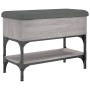 Banco zapatero madera de ingeniería gris Sonoma 62x32x45 cm von , Bänke für Hallen und Lager - Ref: Foro24-835170, Preis: 58,...