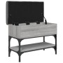 Banco zapatero madera de ingeniería gris Sonoma 62x32x45 cm von , Bänke für Hallen und Lager - Ref: Foro24-835170, Preis: 58,...