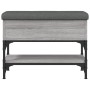 Banco zapatero madera de ingeniería gris Sonoma 62x32x45 cm von , Bänke für Hallen und Lager - Ref: Foro24-835170, Preis: 58,...