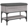Banco zapatero madera de ingeniería gris Sonoma 62x32x45 cm von , Bänke für Hallen und Lager - Ref: Foro24-835170, Preis: 58,...
