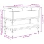 Banco zapatero madera de ingeniería gris Sonoma 62x32x45 cm von , Bänke für Hallen und Lager - Ref: Foro24-835170, Preis: 58,...