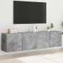 Muebles para TV de pared 2 unidades gris hormigón 80x30x41 cm von , TV-Möbel - Ref: Foro24-836959, Preis: 86,73 €, Rabatt: %