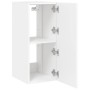 Muebles de TV de pared con luces LED 2 uds blanco 30,5x35x70 cm de , Muebles TV - Ref: Foro24-837233, Precio: 107,13 €, Descu...