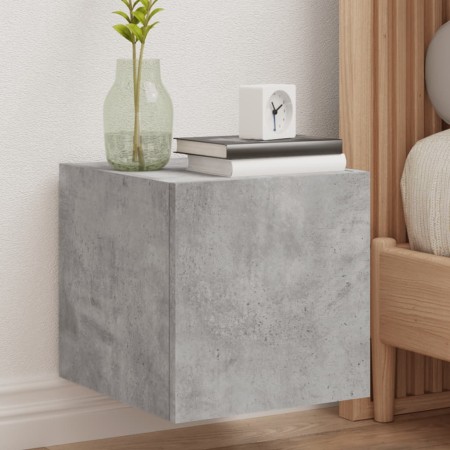 Muebles TV de pared luces LED 2 uds gris hormigón 30,5x35x30 cm | Foro24.es | Tu tienda online para hogar, jardín y más Foro24.es