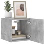 Muebles TV de pared luces LED 2 uds gris hormigón 30,5x35x30 cm | Foro24.es | Tu tienda online para hogar, jardín y más Foro24.es