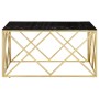 Mesa de centro dorada acero inoxidable y vidrio templado de , Mesas de centro - Ref: Foro24-349980, Precio: 262,01 €, Descuen...