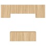 Muebles de TV de pared 6 pzas madera de ingeniería roble Sonoma von , TV-Möbel - Ref: Foro24-3216441, Preis: 205,89 €, Rabatt: %