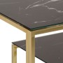 Mesa consola acero inoxidable dorado y vidrio templado by , console tables - Ref: Foro24-350004, Price: 229,59 €, Discount: %