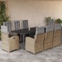 Set comedor de jardín 9 pzas con cojines ratán sintético beige von , Gartensets - Ref: Foro24-3212597, Preis: 1,00 €, Rabatt:...