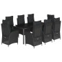 Set de comedor de jardín 9 pzas y cojines ratán sintético negro von , Gartensets - Ref: Foro24-3213193, Preis: 1,00 €, Rabatt: %