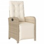 Set comedor de jardín 9 pzas con cojines ratán sintético beige by , Garden sets - Ref: Foro24-3212389, Price: 1,00 €, Discoun...