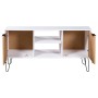 Mueble de TV New York madera maciza pino madera clara y blanco von , TV-Möbel - Ref: Foro24-321147, Preis: 67,87 €, Rabatt: %
