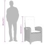 Set comedor jardín 9 pzas y cojines ratán sintético gris by , Garden sets - Ref: Foro24-3212368, Price: 1,00 €, Discount: %