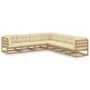 Gartenmöbelset 7-tlg. mit Kissen aus massivem Kiefernholz von vidaXL, Gartensets - Ref: Foro24-3076557, Preis: 750,71 €, Raba...